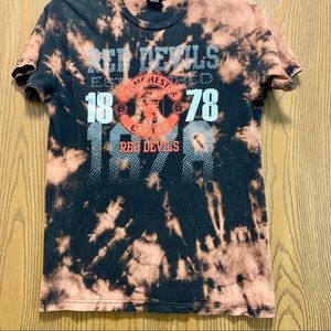 BLEACH DYED MANCHESTER UNITED TEE
